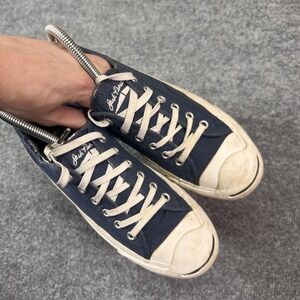 Converse Jack Purcell Shoes Women's Size 7.5 Blue Canvas Low Top Sneaker Casual